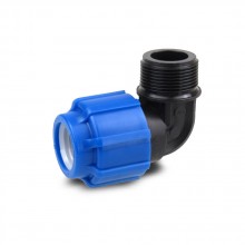 Отвод 25х1/2" НР ПНД 