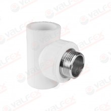 Тройник переходной PP-R с НР 25х1/2"х25 Valfex