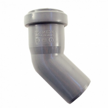 Отвод PP 50х45° Политэк