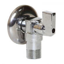 Кран угловой шаровой 1/2' - 1/2' нар/нар рукоятка сверху VRT®