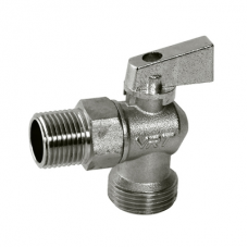 Кран угловой шаровой 1/2' - 3/4' нар/нар рукоятка сверху VRT®