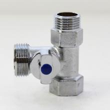 Кран 3-прох шаровой 1/2' - 3/4' - 1/2' вн/нар/нар для ст маш VRT®