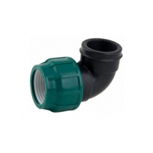 КОЛЕНО 63х1 1/2" гайка ПЭ    poel-san