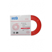 Труба из сшитого полиэтилена  SANMIX-PEXb 20  PN12.5  (для теплых полов) красная БУХТА - 100 м