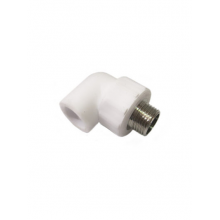 Уголок комб. штуцер 20х1/2 PP-R Rosturplast