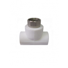Тройник с накидной гайкой 20х3/4 PP-R Rosturplast