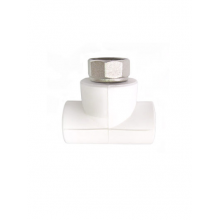 Тройник с накидной гайкой 25х3/4 PP-R Rosturplast