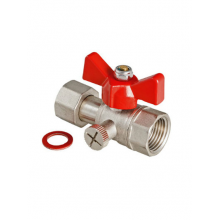 Кран шаровой VALTEC для подключения манометра 1/2 г/г (VT.807.N.0404)