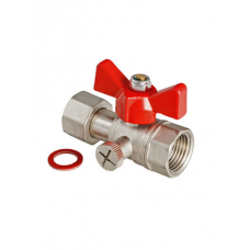 Кран шаровой VALTEC для подключения манометра 1/2 г/г (VT.807.N.0404)