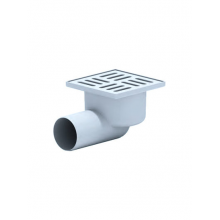 TA5104 Трап 50 горизонт с решеткой из пластика 10*10