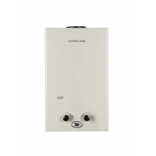 Газовый водонагреватель Superflame SF0216 8л. белый с дисплеем (Мощн. 14 кВт, расход 8 л/мин)