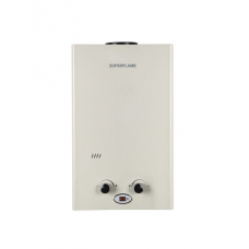 Газовый водонагреватель Superflame SF0216 8л. белый с дисплеем (Мощн. 14 кВт, расход 8 л/мин)