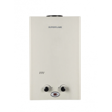 Газовый водонагреватель Superflame SF0224 12л. белый с дисплеем (Мощность 24 кВт, расход 12 л/мин.)