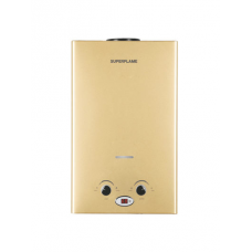 Газовый водонагреватель Superflame SF0120 10л.золото с дисплеем (Мощн. 20 кВт,  расход воды10 л/мин)