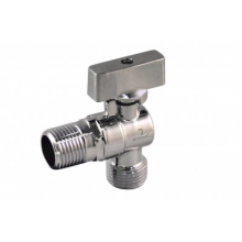 Кран угловой STM 1/2х1/2 ш/ш с отражателем, баб, удл.резьба CAMR1212