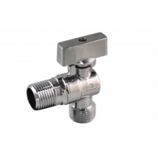 Кран угловой STM 1/2х1/2 ш/ш с отражателем, баб, удл.резьба CAMR1212