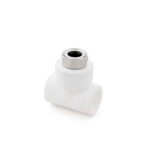 Тройник С НАКИДНОЙ ГАЙКОЙ 25х1 PP-R Rosturplast